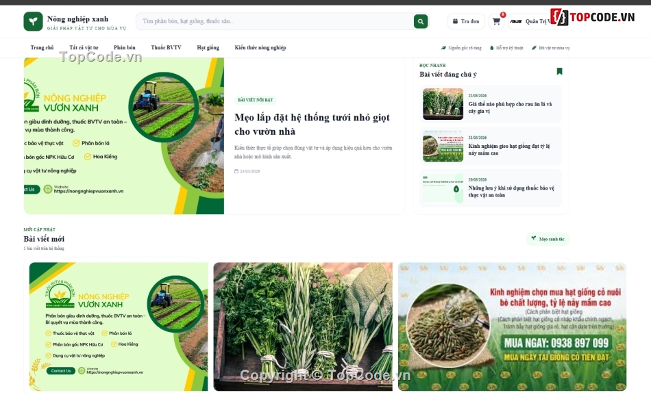website,nông nghiệp,website nông nghiệp